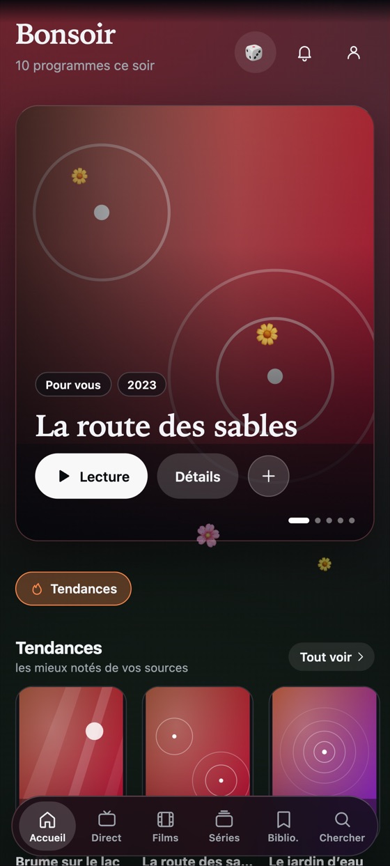 Capture d’écran d’Onde : Accueil sur Android